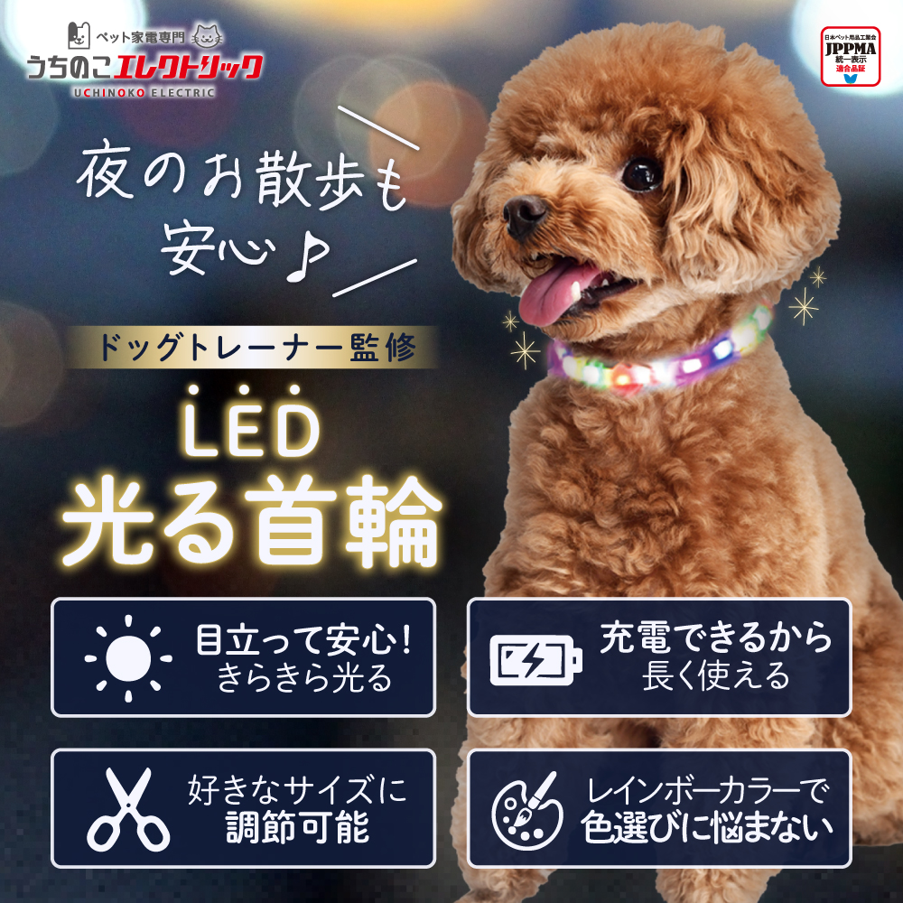 うちのこエレクトリック・LED光る首輪