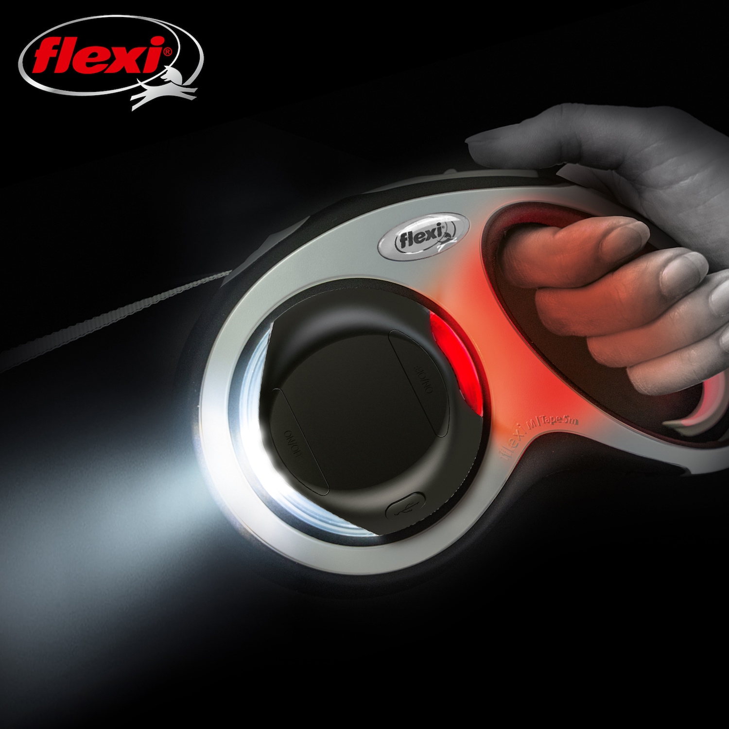 犬用リードのライトの画像